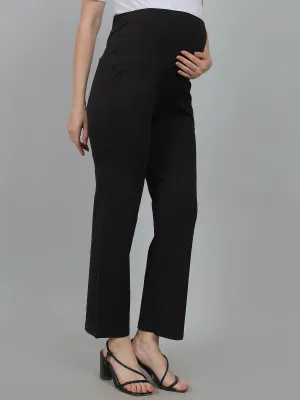 Black Supima Cotton Maternity Pants