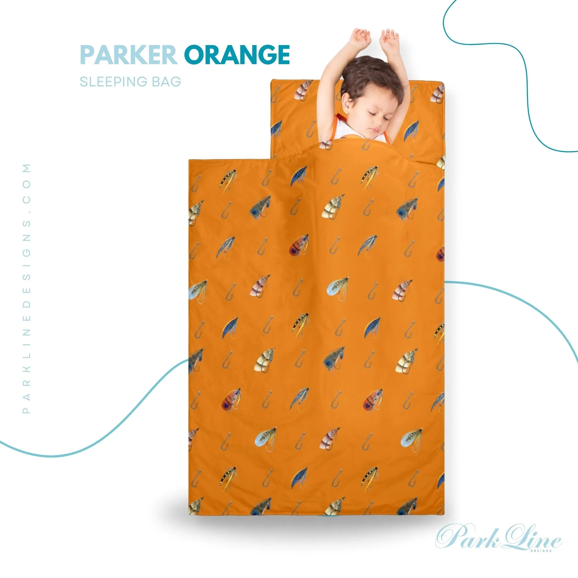 Blue Fin Kids' Long Sleeping Bag | A Catchy Blend of Comfort & Style | Lightweight and Durable Sleeping Bag for Kids