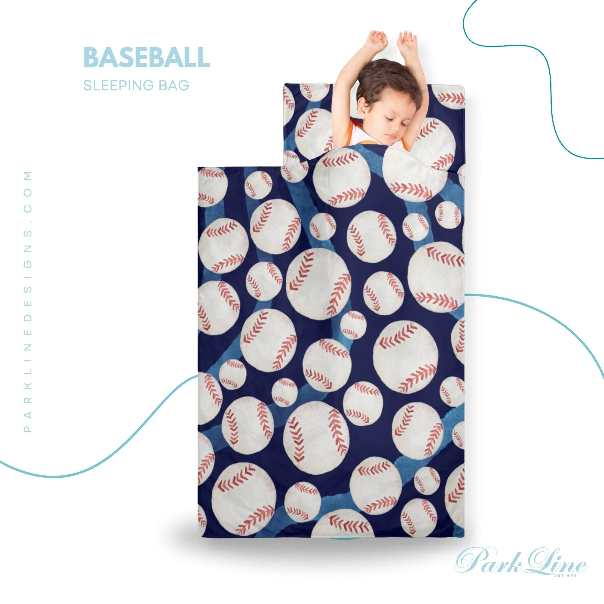 Blue Fin Kids' Long Sleeping Bag | A Catchy Blend of Comfort & Style | Lightweight and Durable Sleeping Bag for Kids