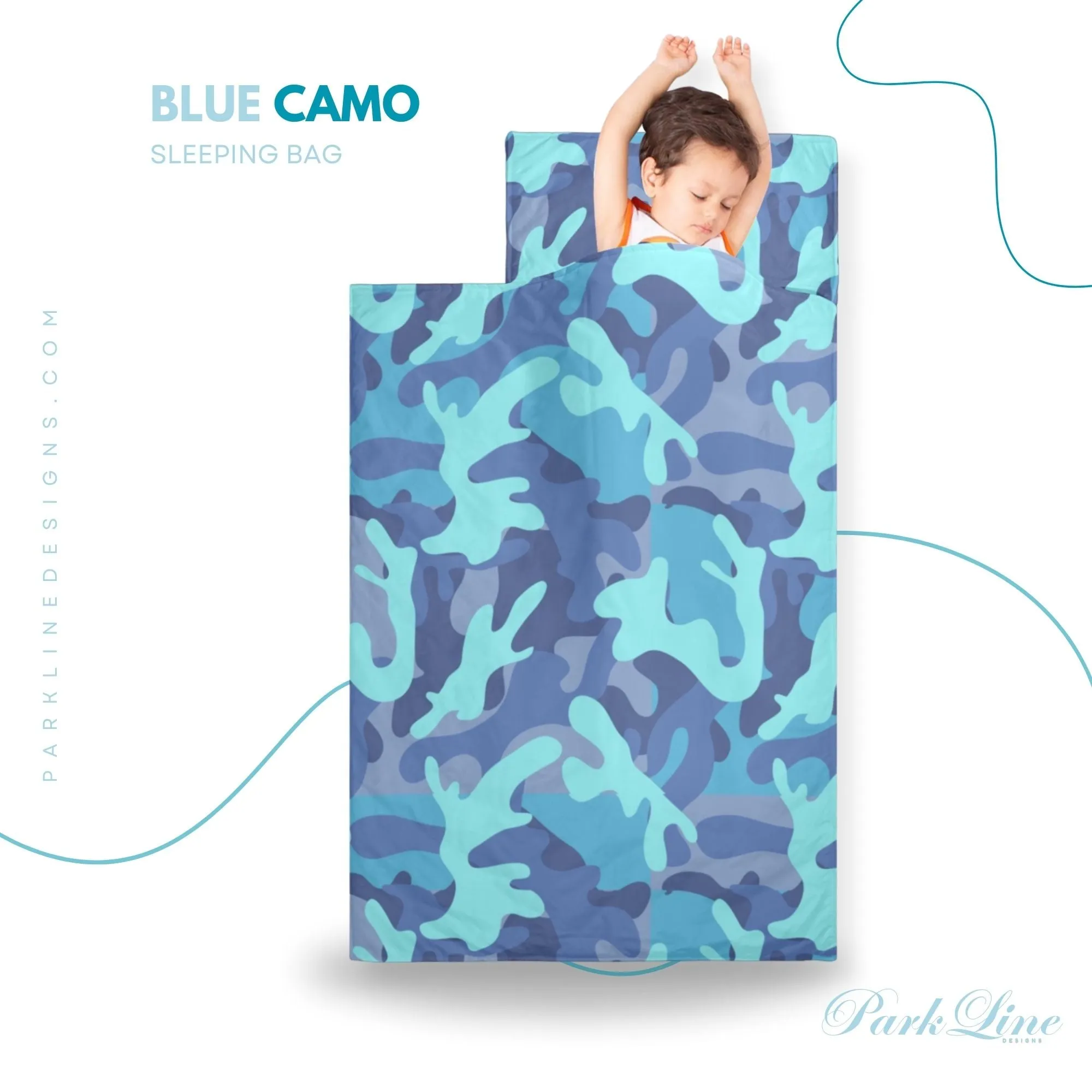Blue Fin Kids' Long Sleeping Bag | A Catchy Blend of Comfort & Style | Lightweight and Durable Sleeping Bag for Kids