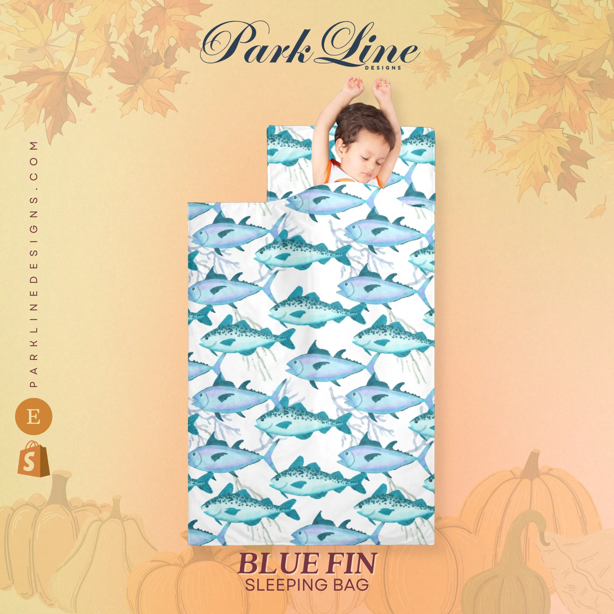 Blue Fin Kids' Long Sleeping Bag | A Catchy Blend of Comfort & Style | Lightweight and Durable Sleeping Bag for Kids