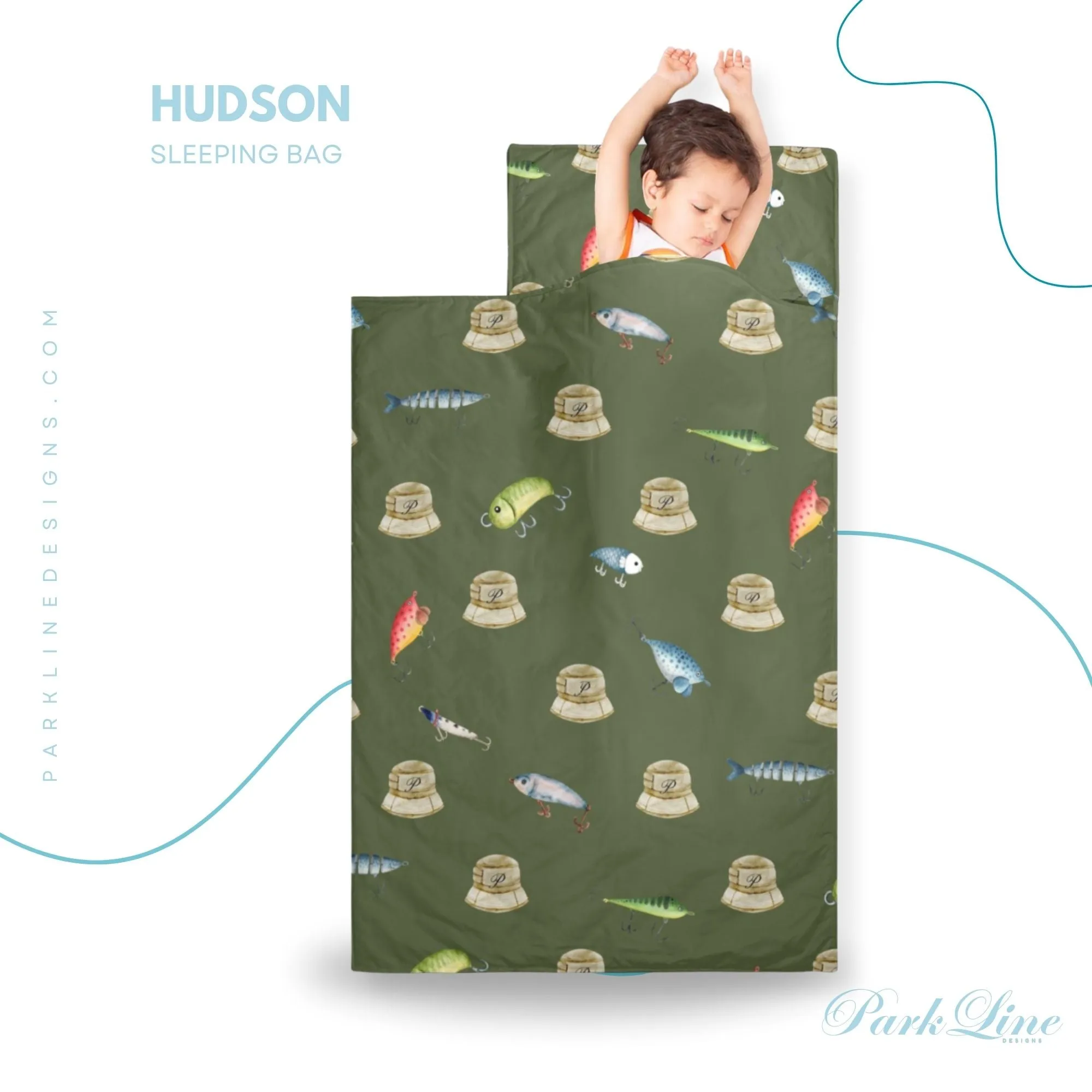 Blue Fin Kids' Long Sleeping Bag | A Catchy Blend of Comfort & Style | Lightweight and Durable Sleeping Bag for Kids