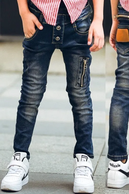 Boy's Stretchable Denim Pants- GlamzLife