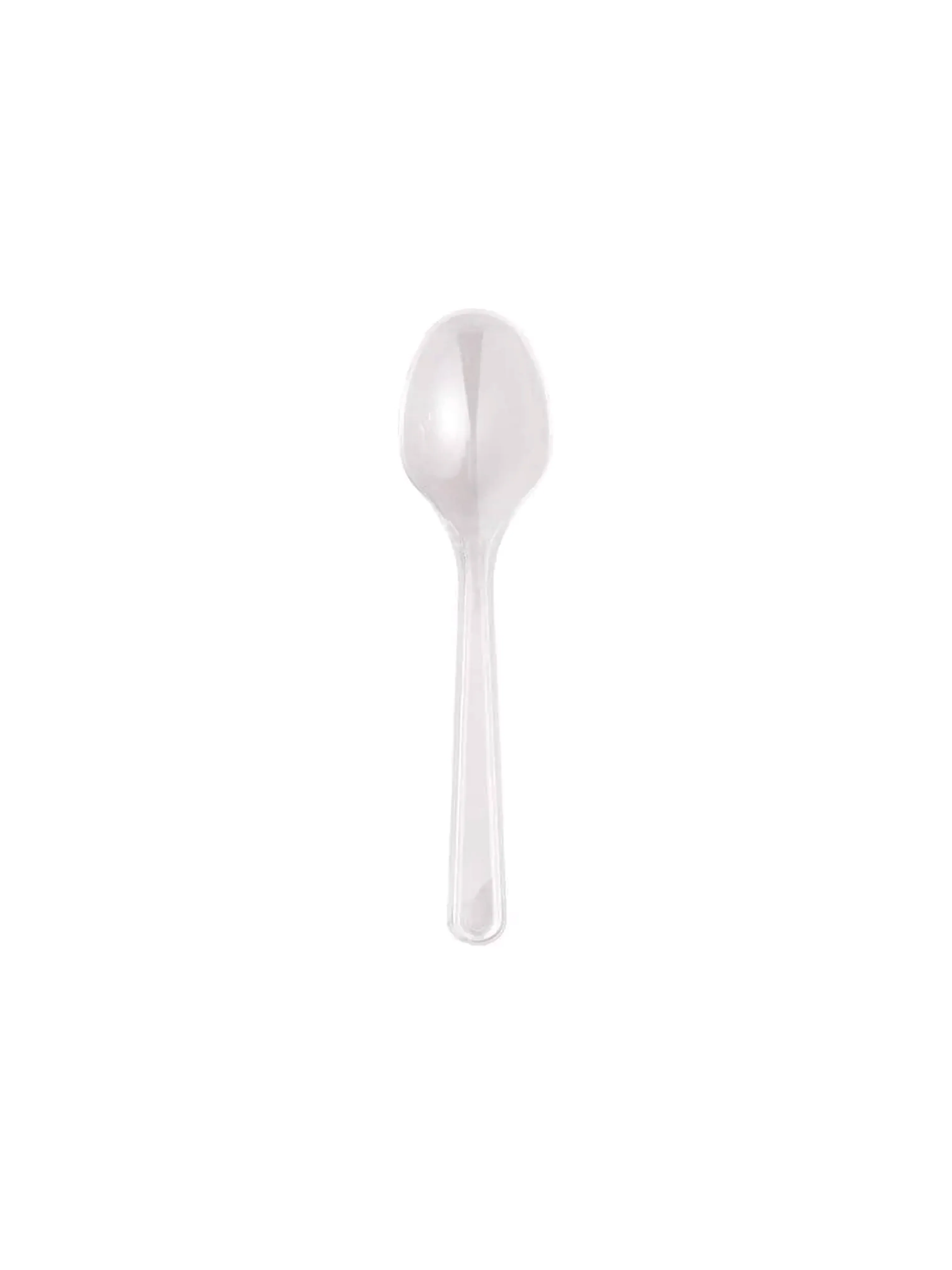Clear Heavy Duty Plastic Dessert Spoon - 2000pk