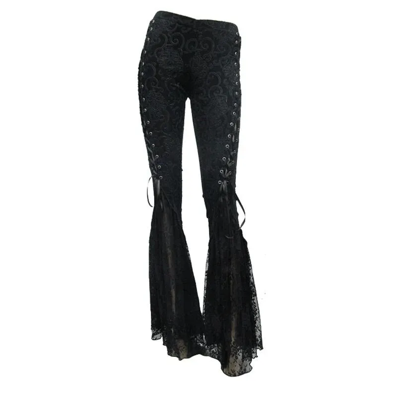 Dark Drapery Gothic Bell bottoms
