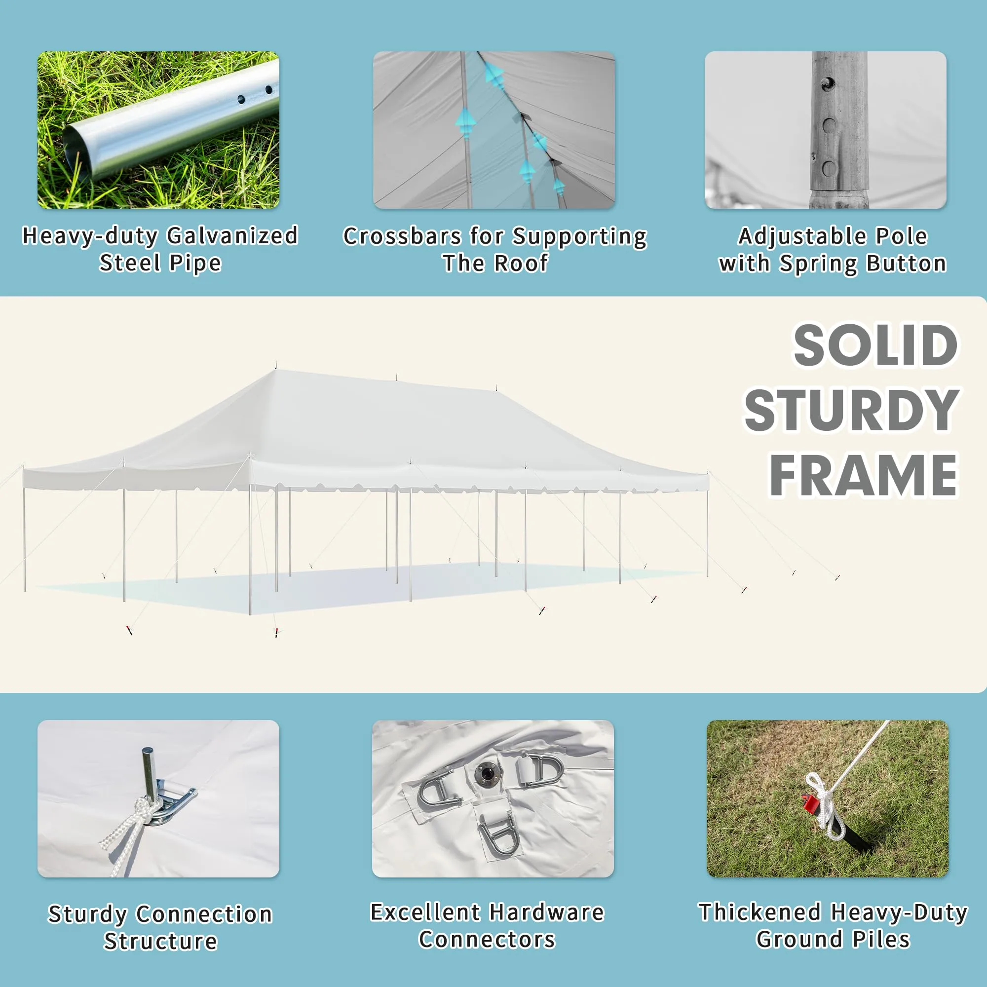 EROMMY 20x40 Large Canopy Tent