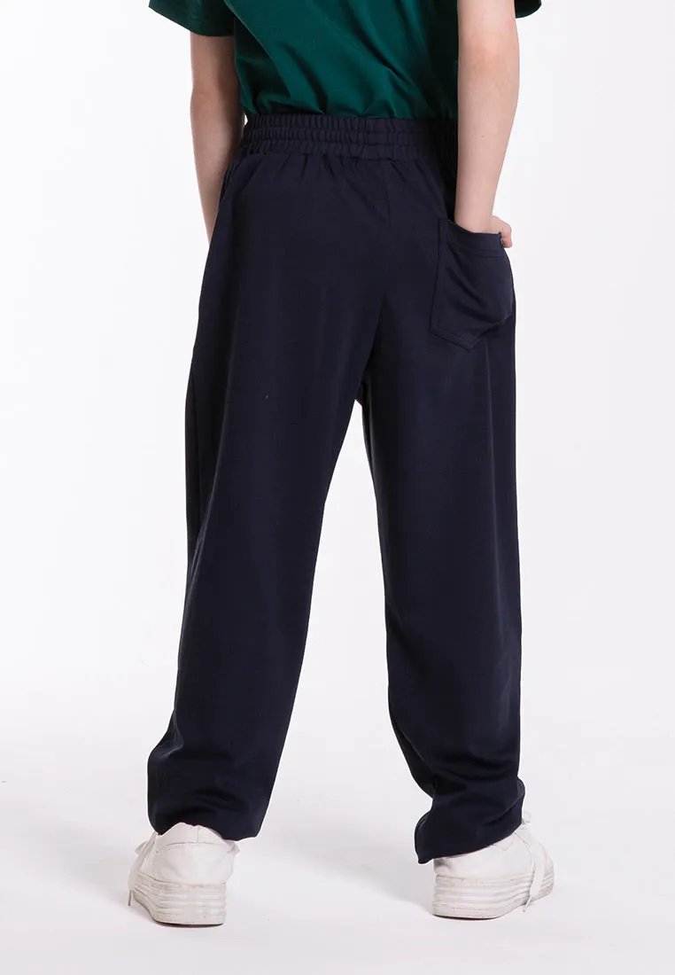 Forest Kids Unisex Fine Polyester Spandex Jogger Pants Boys Girls Stretchable Long Pants - FK10058