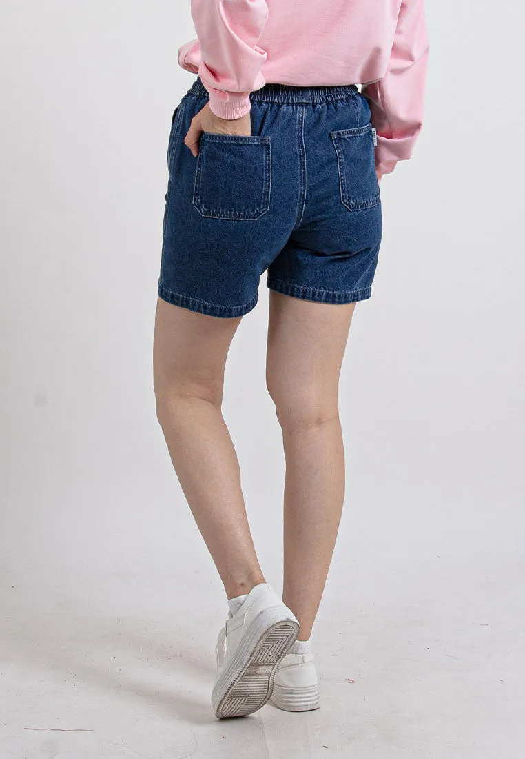 Forest Ladies Stretchable Denim Short Pants Casual Elastic Denim Shorts Women | Seluar Pendek Denim Perempuan - 865105