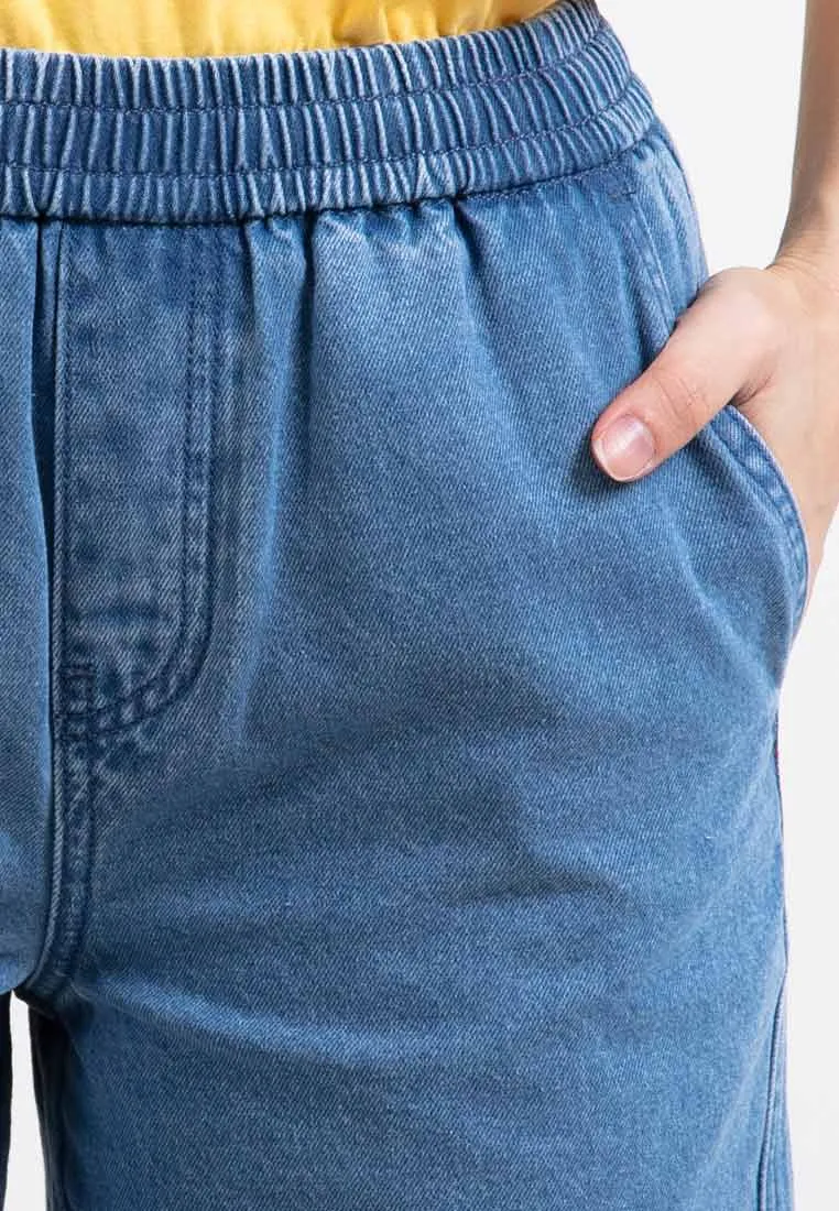 Forest Ladies Stretchable Denim Short Pants Casual Elastic Denim Shorts Women | Seluar Pendek Denim Perempuan - 865105