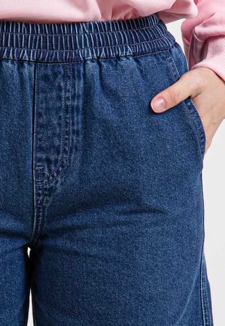 Forest Ladies Stretchable Denim Short Pants Casual Elastic Denim Shorts Women | Seluar Pendek Denim Perempuan - 865105