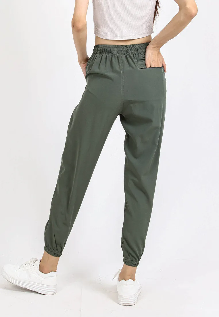 Forest Ladies Stretchable Polyester Plain Jogger Women Long Jogger Pants | Seluar Panjang Perempuan - 810464
