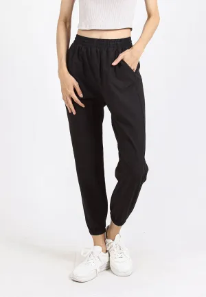 Forest Ladies Stretchable Polyester Plain Jogger Women Long Jogger Pants | Seluar Panjang Perempuan - 810464