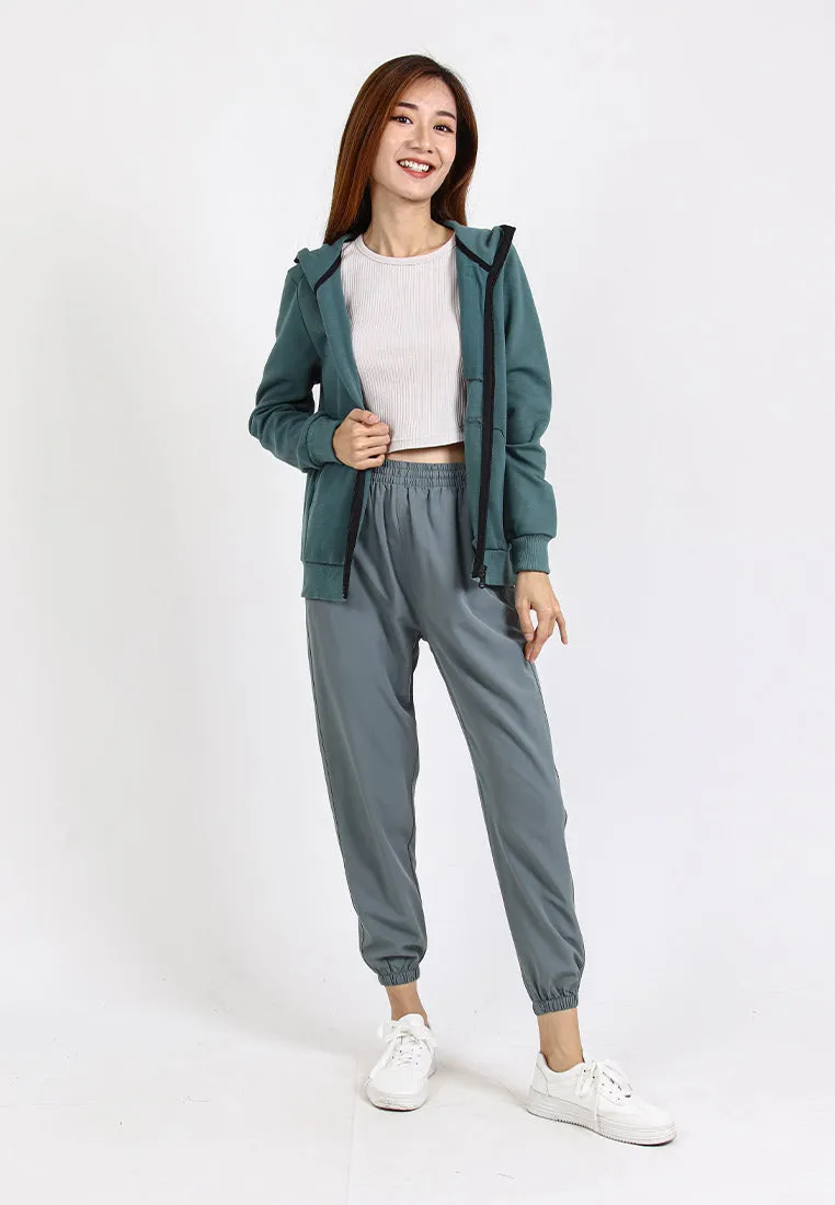 Forest Ladies Stretchable Polyester Plain Jogger Women Long Jogger Pants | Seluar Panjang Perempuan - 810464