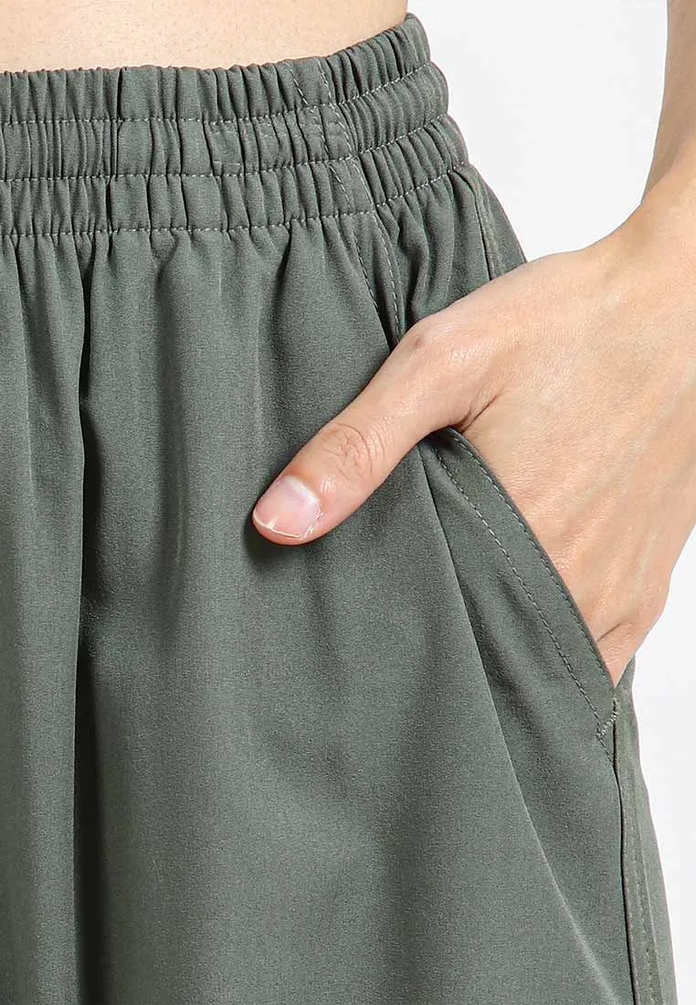 Forest Ladies Stretchable Polyester Plain Jogger Women Long Jogger Pants | Seluar Panjang Perempuan - 810464