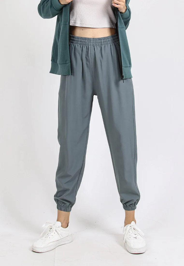 Forest Ladies Stretchable Polyester Plain Jogger Women Long Jogger Pants | Seluar Panjang Perempuan - 810464