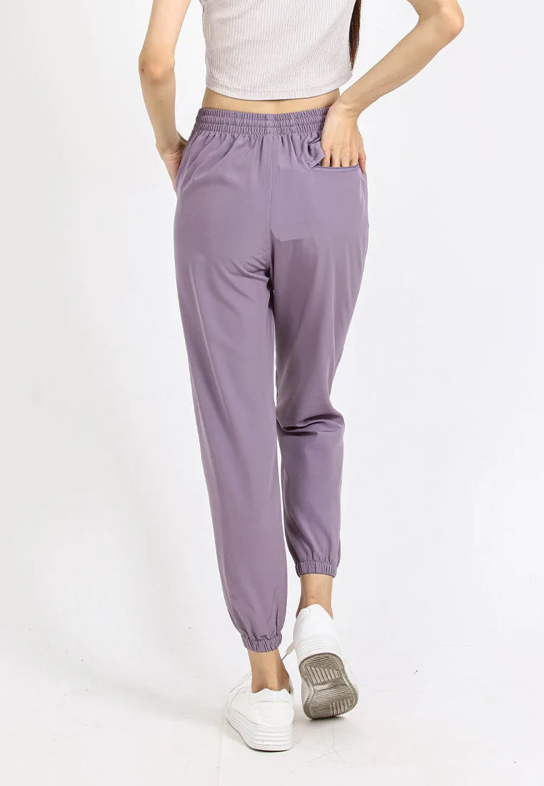 Forest Ladies Stretchable Polyester Plain Jogger Women Long Jogger Pants | Seluar Panjang Perempuan - 810464