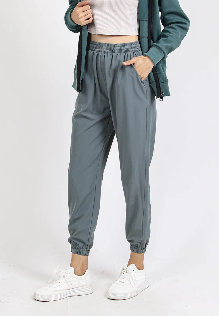 Forest Ladies Stretchable Polyester Plain Jogger Women Long Jogger Pants | Seluar Panjang Perempuan - 810464