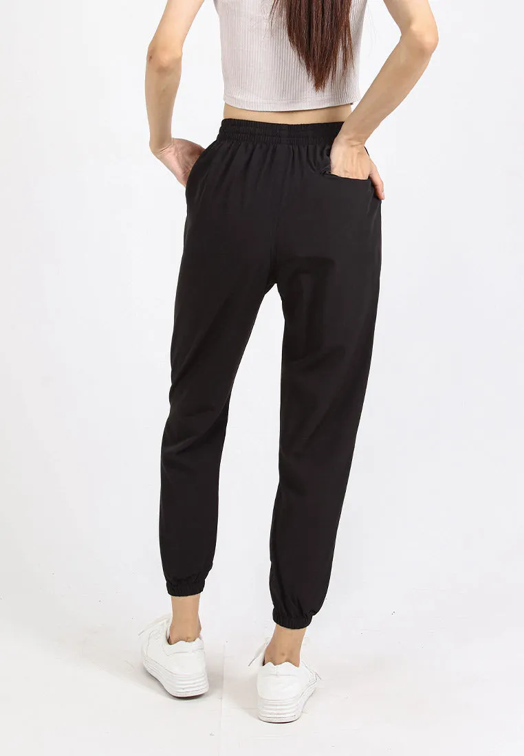 Forest Ladies Stretchable Polyester Plain Jogger Women Long Jogger Pants | Seluar Panjang Perempuan - 810464