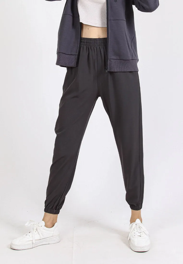 Forest Ladies Stretchable Polyester Plain Jogger Women Long Jogger Pants | Seluar Panjang Perempuan - 810464