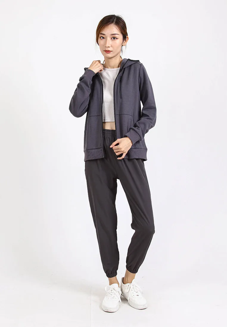 Forest Ladies Stretchable Polyester Plain Jogger Women Long Jogger Pants | Seluar Panjang Perempuan - 810464