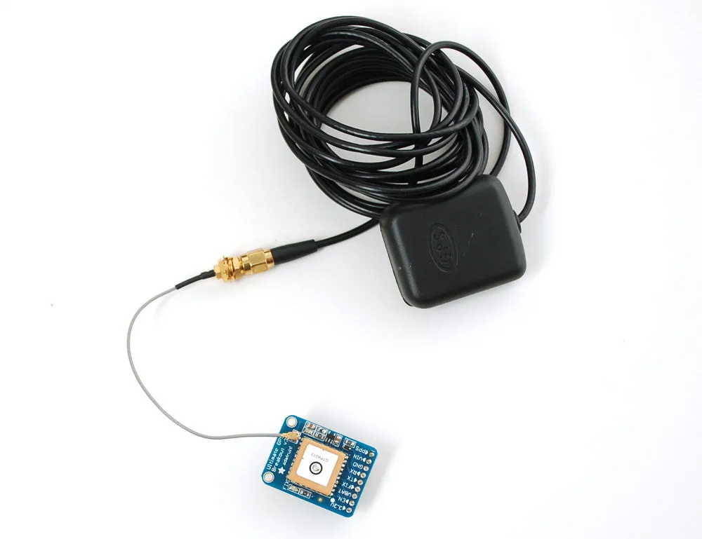 GPS Antenna - External Active Antenna with SMA to u.FL Cable Assembly