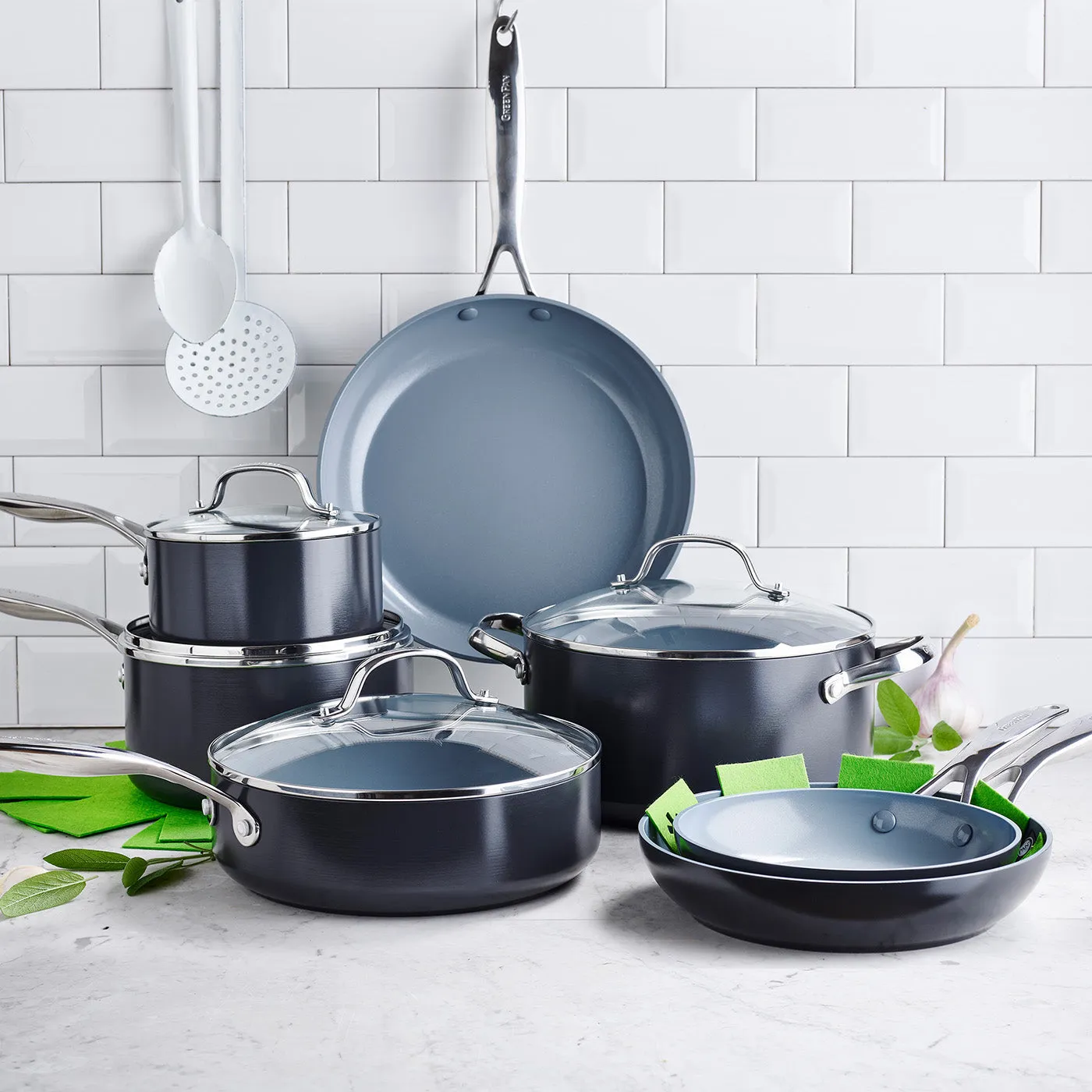 GreenPan Valencia Pro 11 Piece Nonstick Cookware Set
