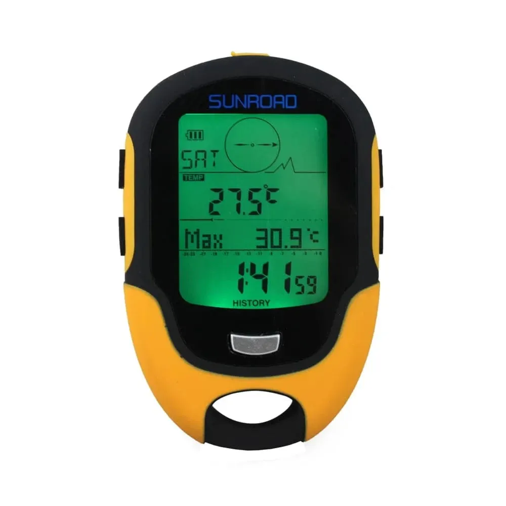 Handheld GPS Navigation Receiver Portable Handheld Digital Altimeter Barometer Compass Locator For Hiking Camping