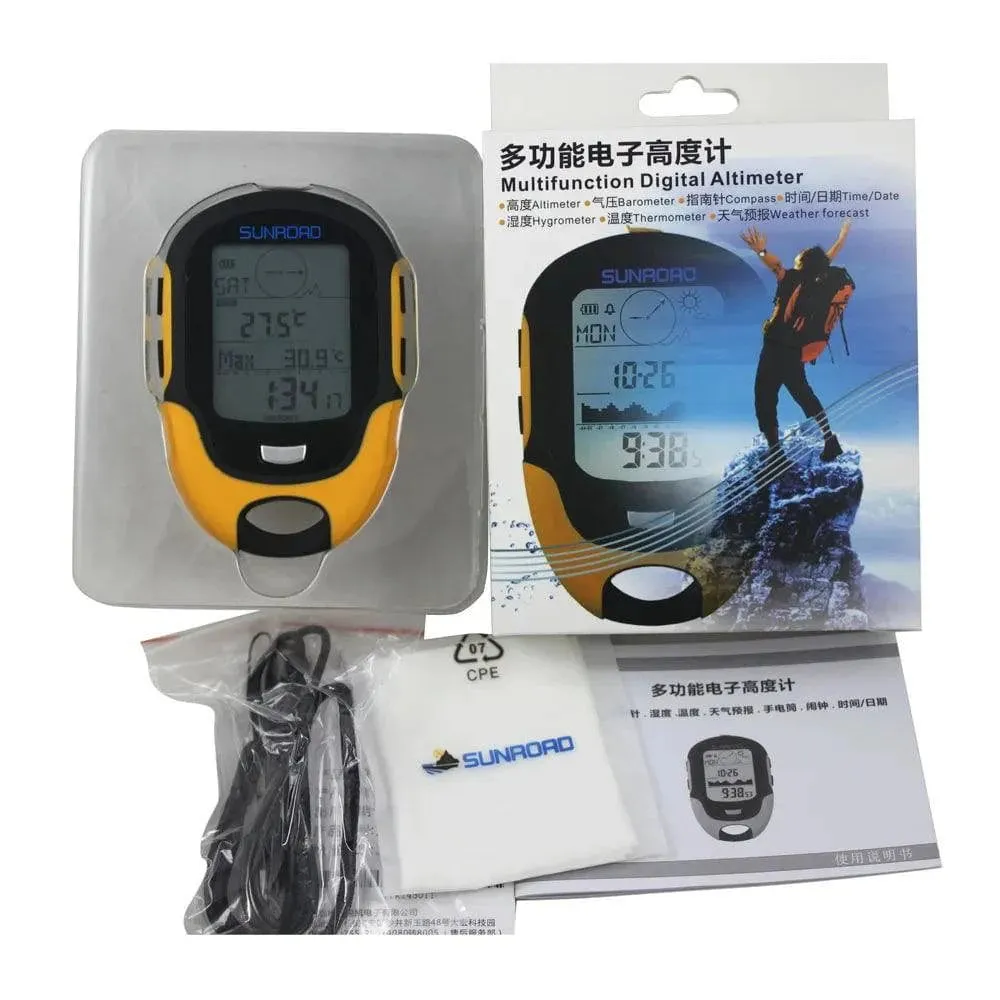 Handheld GPS Navigation Receiver Portable Handheld Digital Altimeter Barometer Compass Locator For Hiking Camping