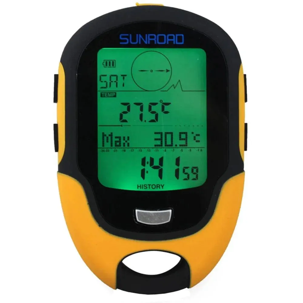 Handheld GPS Navigation Receiver Portable Handheld Digital Altimeter Barometer Compass Locator For Hiking Camping
