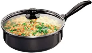 Hawkins Futura Curry Pan with Lid 24 cm (Aluminium, Non-stick) NCP 325G