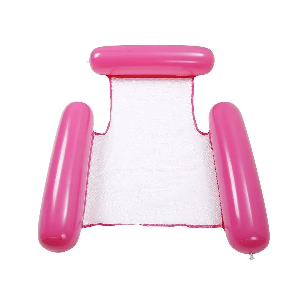 Inflatable Water Hammock Recliner, Comfortable Float, Durable PVC, Lightweight and Portable, Versatile for Pools and Beaches