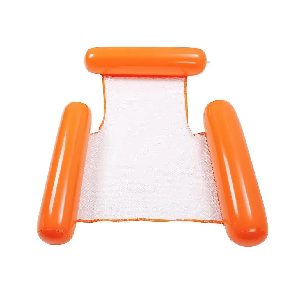 Inflatable Water Hammock Recliner, Comfortable Float, Durable PVC, Lightweight and Portable, Versatile for Pools and Beaches