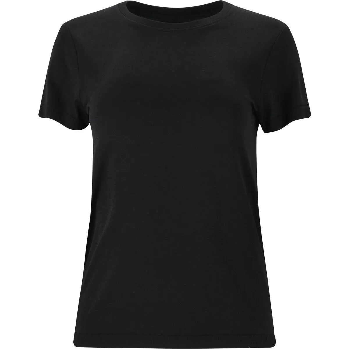 Julee Womenswear Loose Fit Seamless Tee - Black