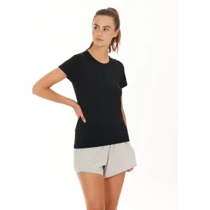 Julee Womenswear Loose Fit Seamless Tee - Black