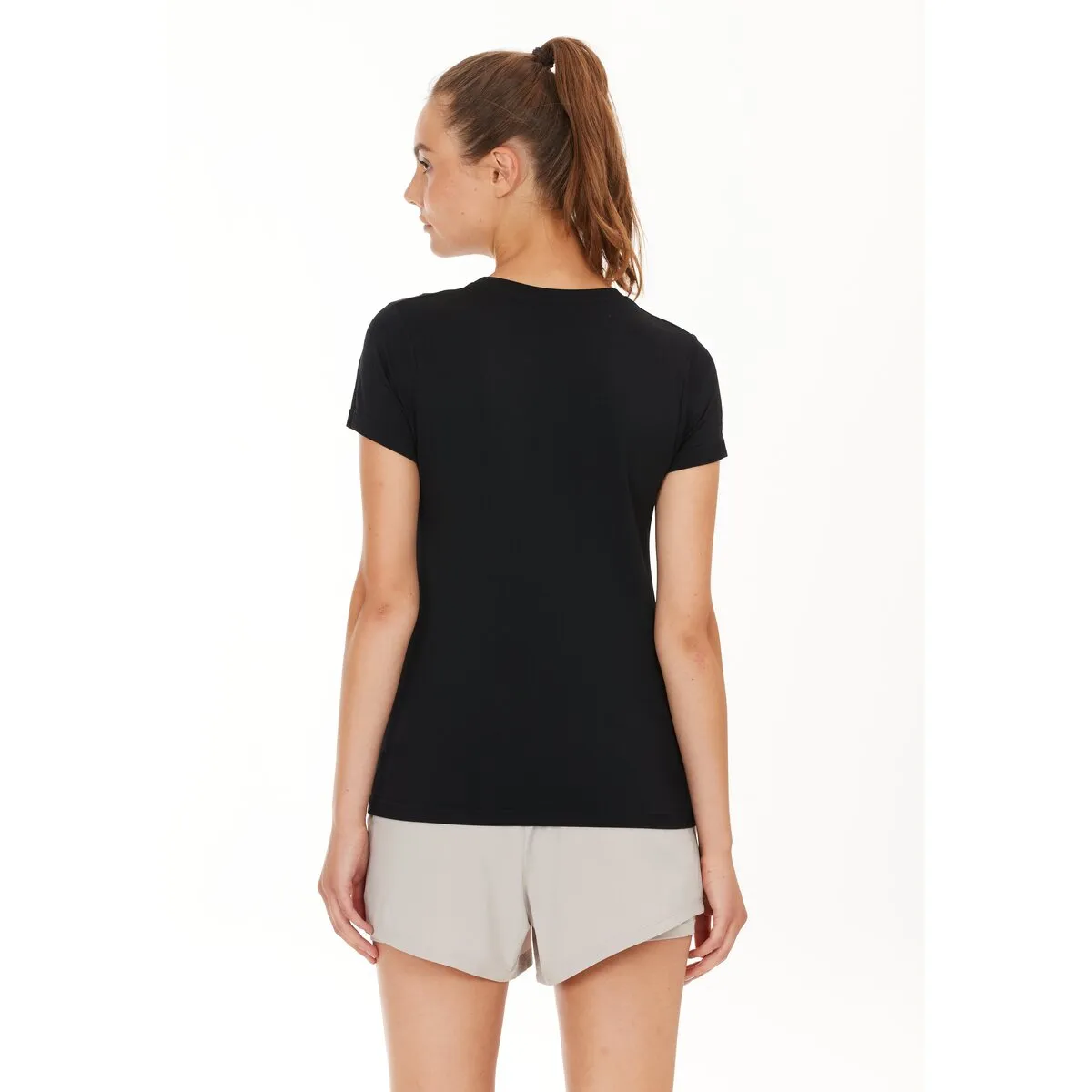 Julee Womenswear Loose Fit Seamless Tee - Black