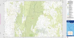 Kybeyan 8725-2N Topographic Map 1:25k
