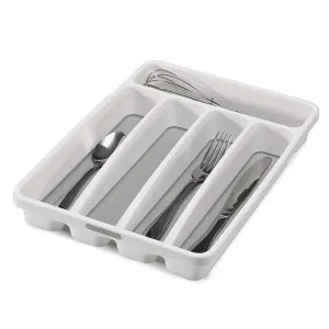 Madesmart Mini 5 Compartment Grip Base Cutlery Tray White