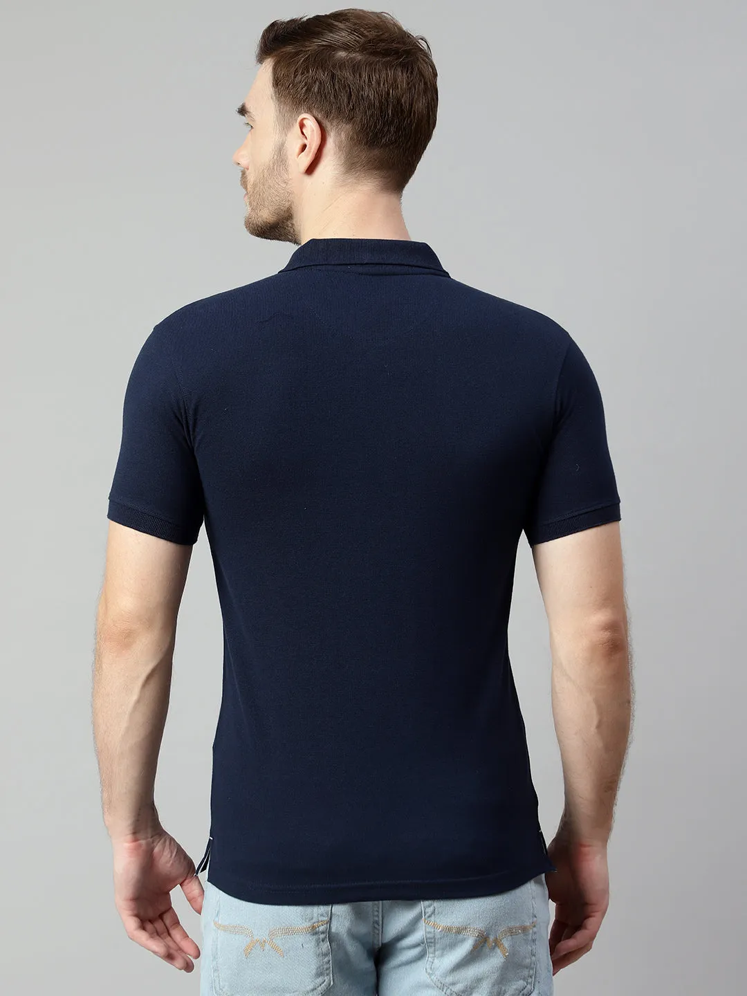 Men Light Navy T-Shirt