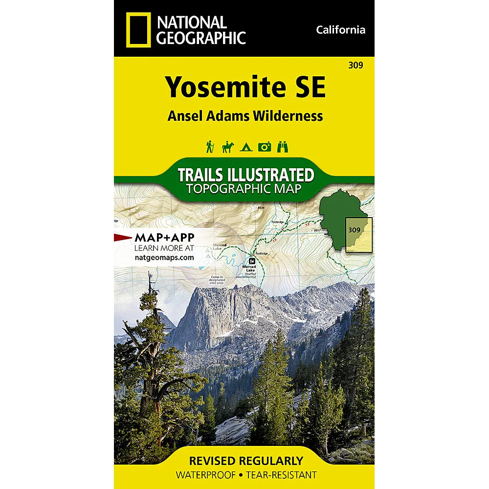 National Geographic Maps: Yosemite SE: Ansel Adams Wilderness Map