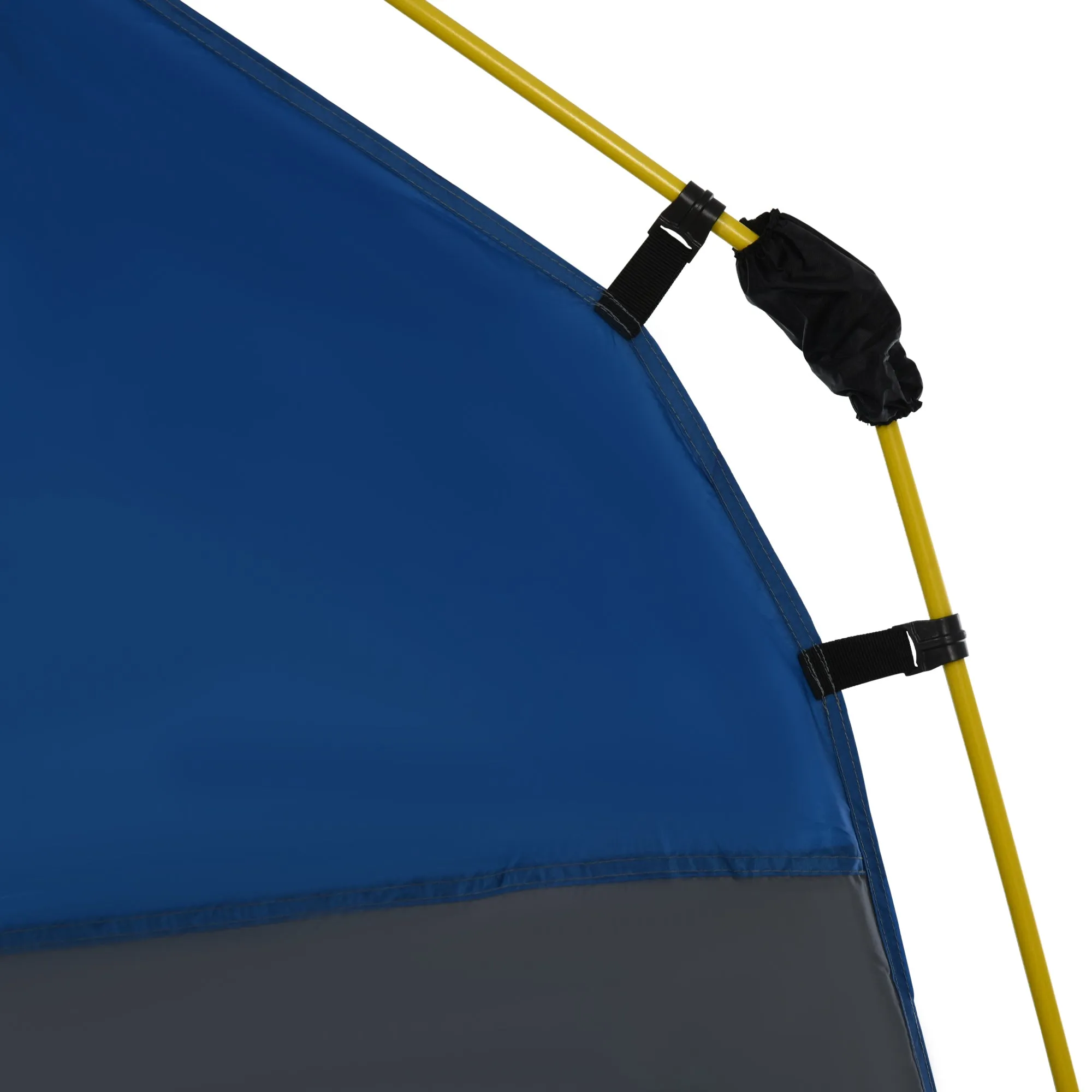 Outsunny 4 Person Automatic Camping Tent Outdoor Pop Up Tent Portable Backpacking Dome Shelter Grey