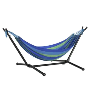 Outsunny  Hammock with Metal Stand and Carrying Bag