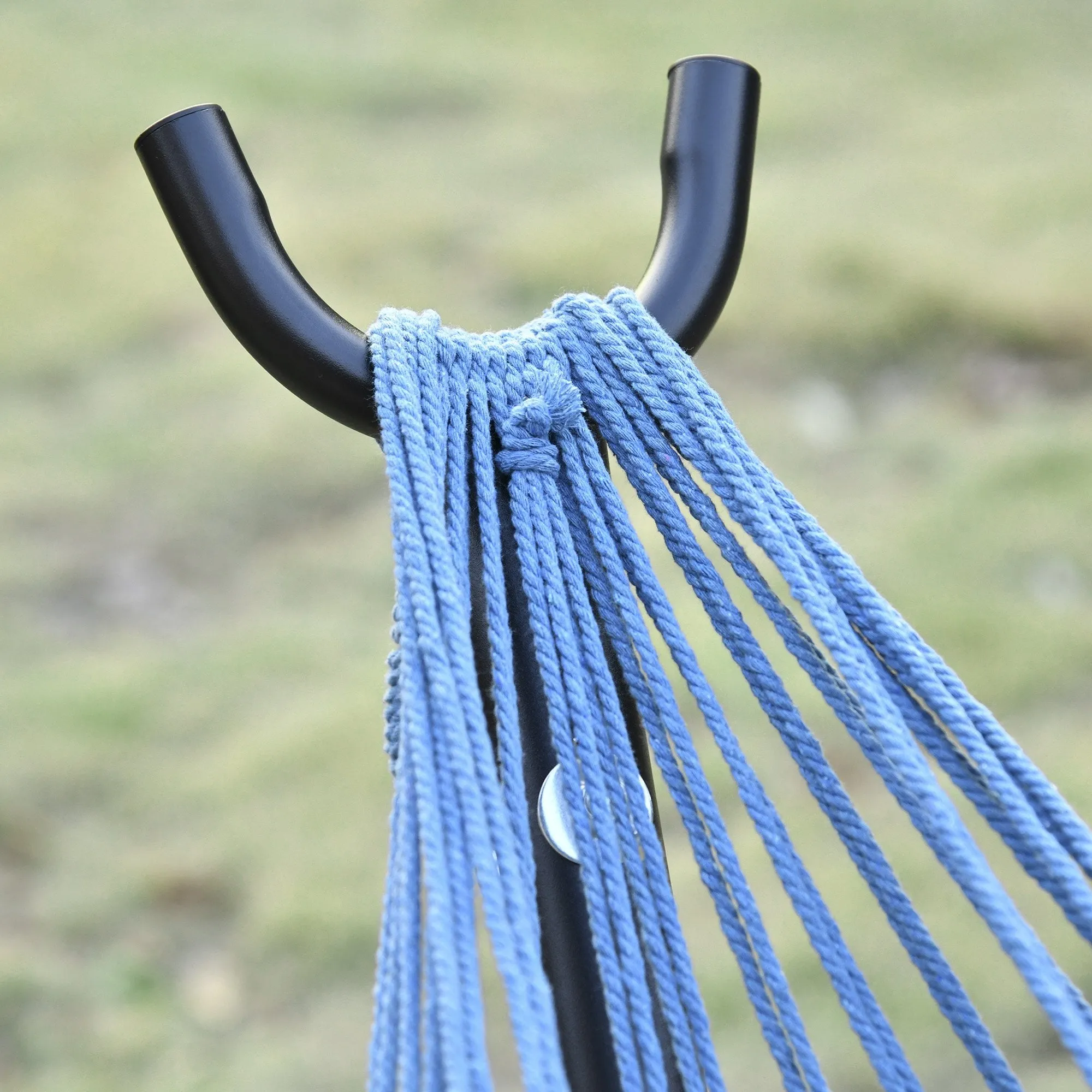 Outsunny  Hammock with Metal Stand and Carrying Bag