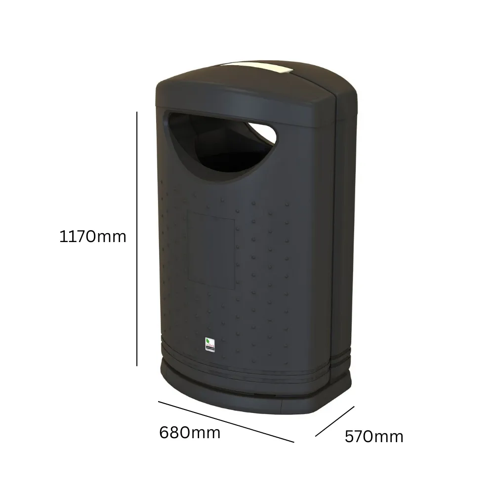Pioneer Front Opening Litter Bin - 130 Litre