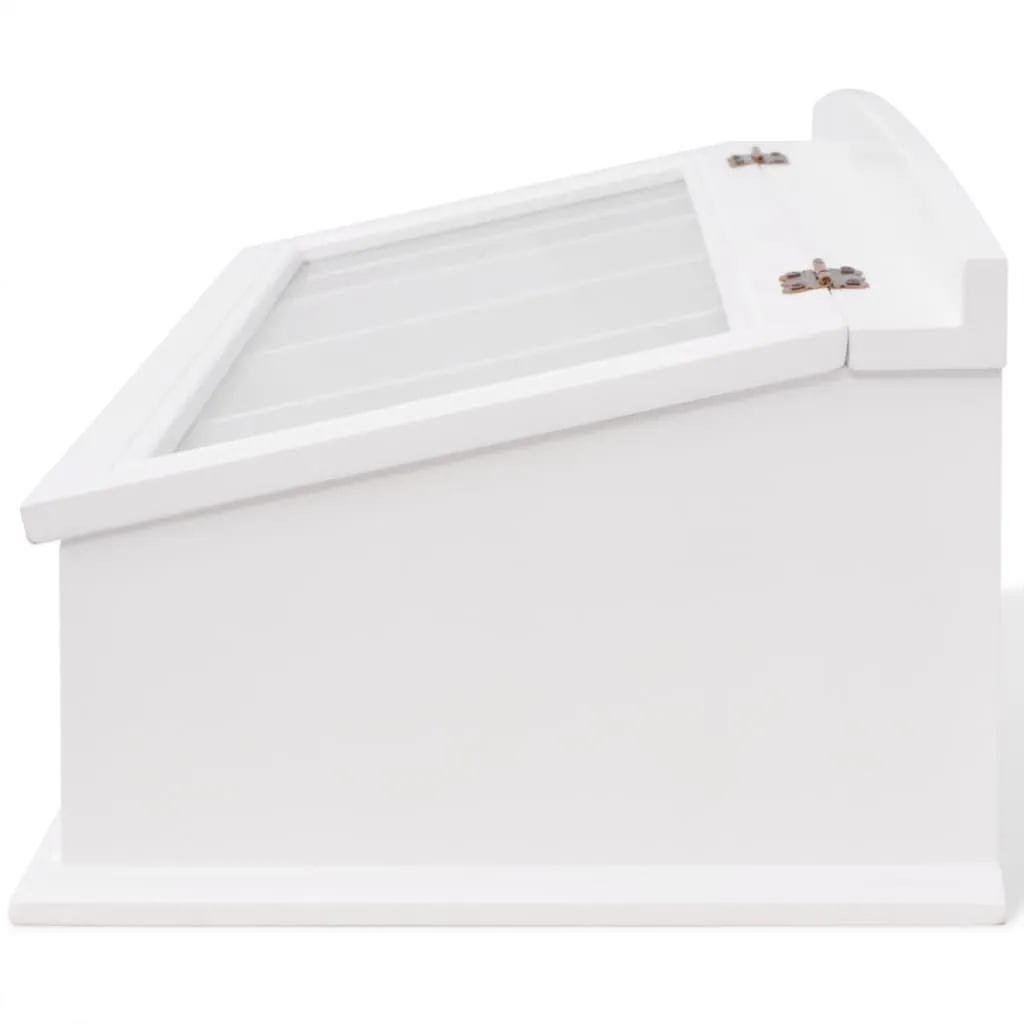 vidaXL Cutlery Tray MDF White Baroque Style