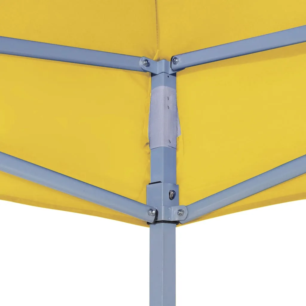 vidaXL Party Tent Roof 3x3 m Yellow 270 g/m²