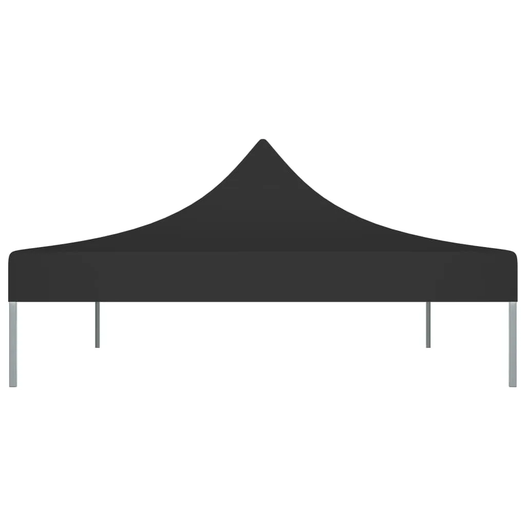 vidaXL Party Tent Roof 4.5x3 m Black 270 g/m²