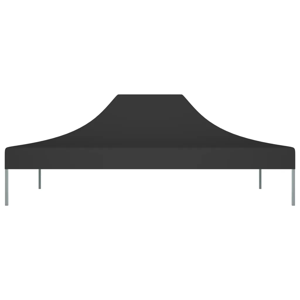 vidaXL Party Tent Roof 4.5x3 m Black 270 g/m²