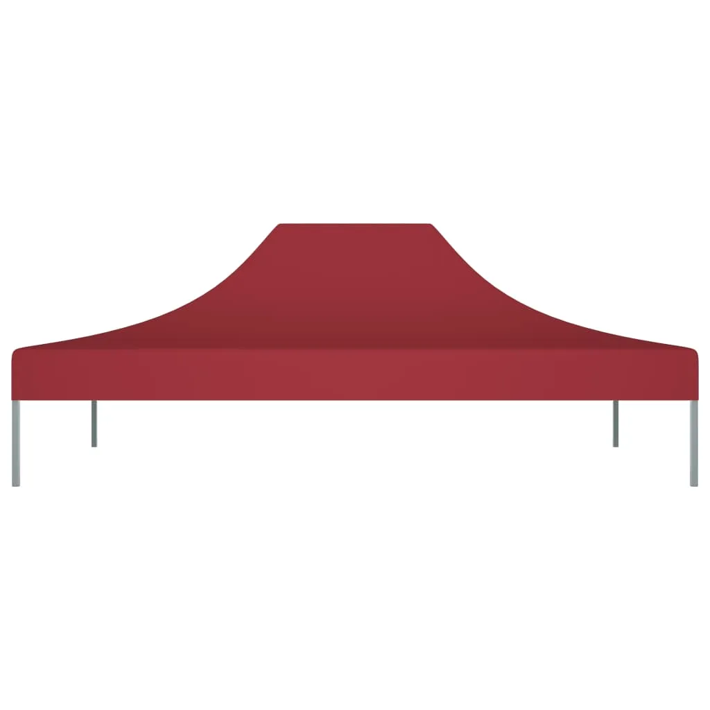 vidaXL Party Tent Roof 4.5x3 m Burgundy 270 g/m²