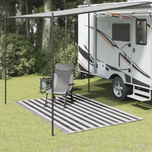 vidaXL Tent Carpet 200x300 cm Anthracite and White