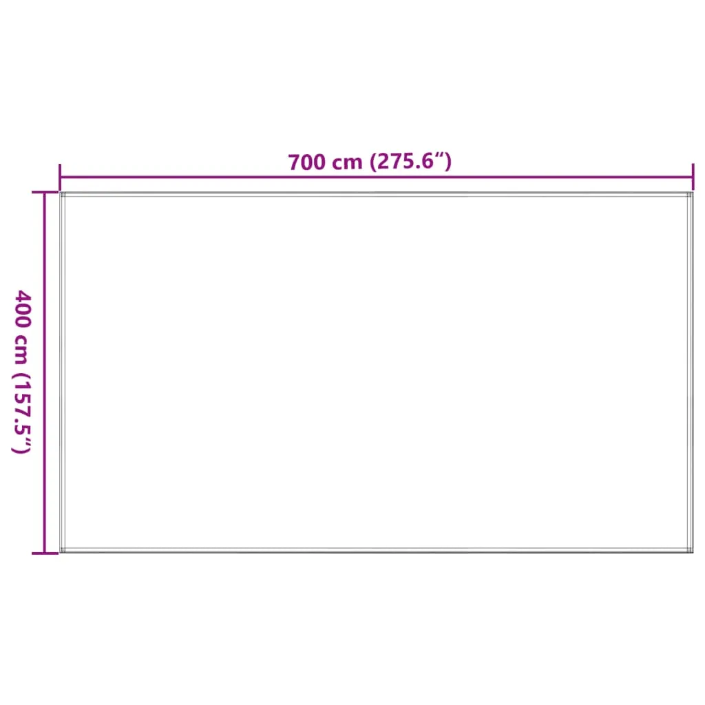 vidaXL Tent Carpet 400x700 cm Beige